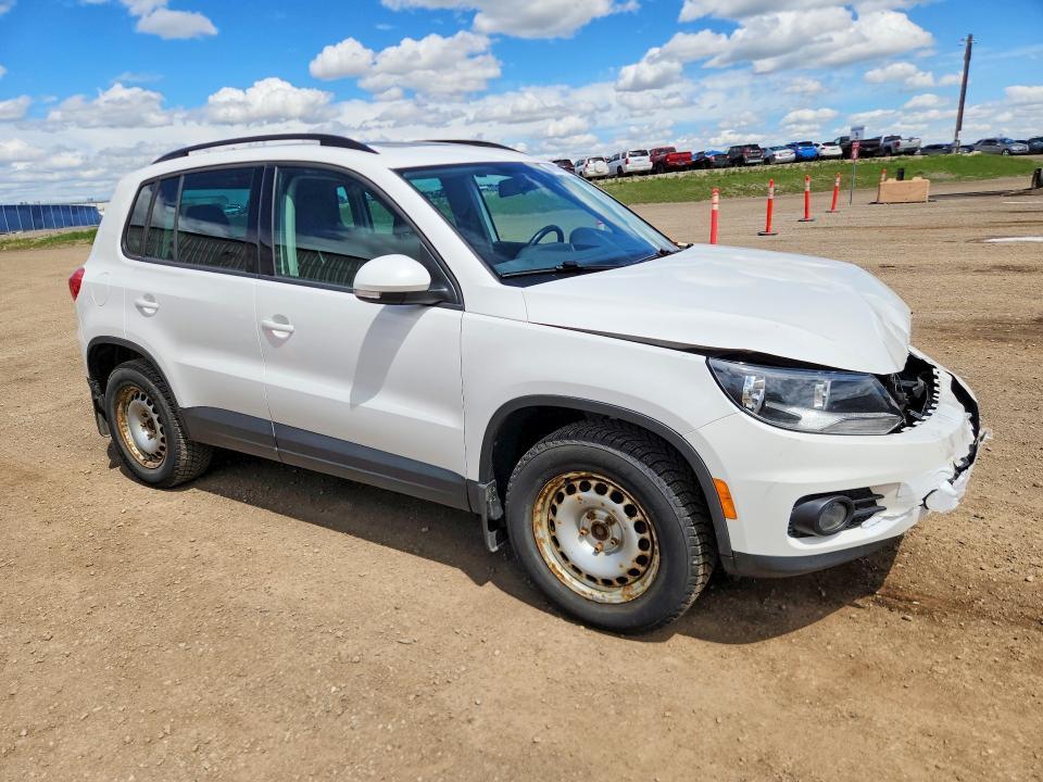 2014 Volkswagen Tiguan VIN WVGJV3AX1EW522655 COPART salvage auction — FRONT END, Ab - Bos - Salvage, sold $1,100 on 2026-07-07 (photo 4)