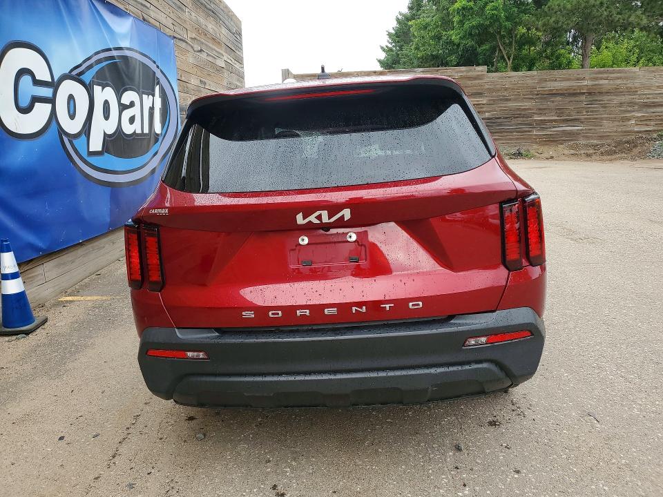 2022 Kia Sorento VIN 5XYRG4LCXNG106246 COPART salvage auction — FRONT END, MN - CERTIFICATE OF TITLE, sold $1,300 on 2026-07-16 (photo 6)