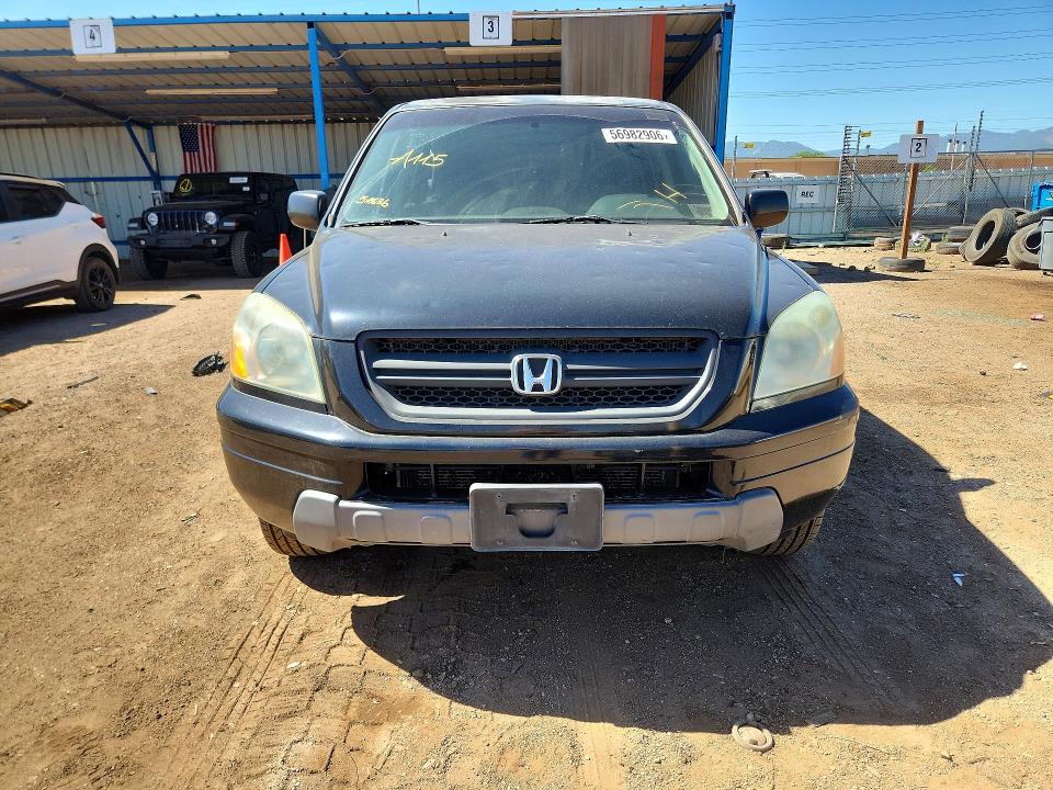 2003 Honda Pilot VIN 2HKYF18193H537607 COPART salvage auction — HAIL, Co - Dis/Dlr/Exp Only Clean Title, sold $525 on 2026-07-08 (photo 5)