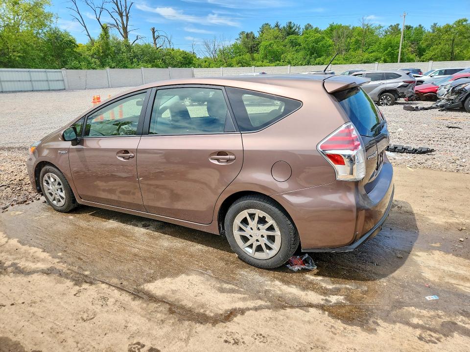 2015 Toyota Prius v VIN JTDZN3EUXFJ024492 COPART salvage auction — FRONT END, Il - Salvage Certificate, sold $5,800 on 2026-07-20 (photo 2)
