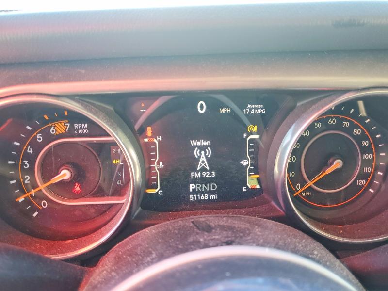 2021 Jeep Wrangler / VIN 1C4HJXEN5MW544896 COPART salvage auction — REAR END, Mo - Salvage Certificate Of Title, sold $12,900 on 2026-07-31 (photo 9)