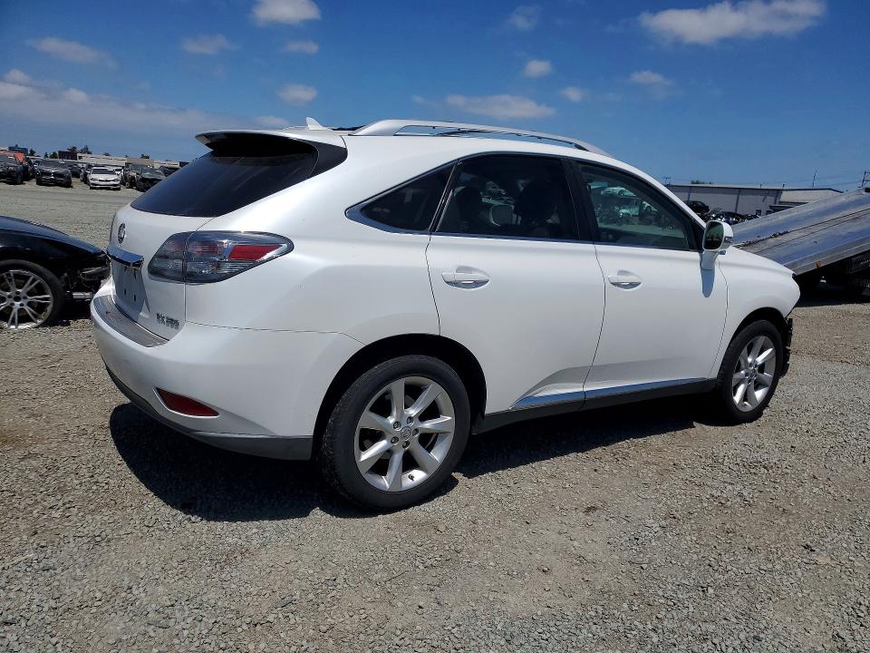 2011 Lexus Rx 350 VIN JTJZK1BA7B2411350 COPART salvage auction — FRONT END, Ca - Salvage Certificate, sold $4,050 on 2026-07-31 (photo 3)
