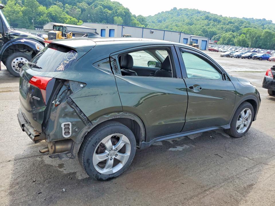 2016 Honda Hr-v VIN 3CZRU6H77GM712393 COPART salvage auction — REAR END, Pa - Certificate Of Salvage, sold $3,250 on 2026-07-02 (photo 3)