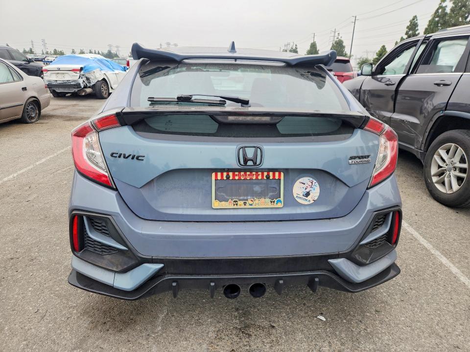 2020 Honda Civic VIN SHHFK7H92LU412232 COPART salvage auction — FRONT END, Ca - Salvage Certificate, sold $4,150 on 2026-07-28 (photo 6)