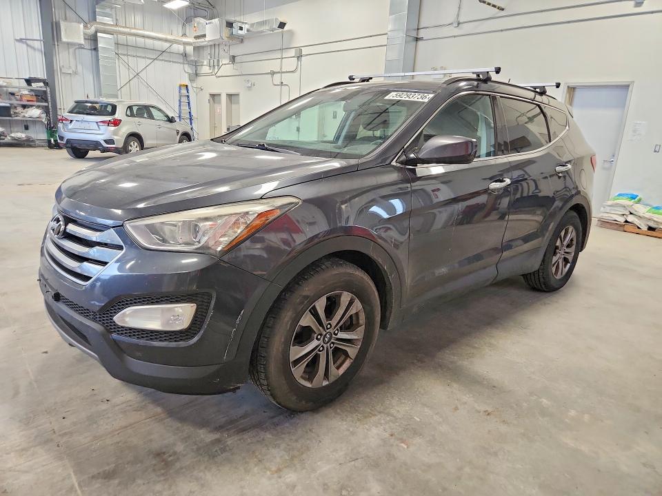 2016 Hyundai Santa fe VIN 5XYZU3LB3GG322811 COPART salvage auction — FRONT END, On - Permit No Brand - Unfit, sold $2,150 on 2026-07-16 (photo 1)