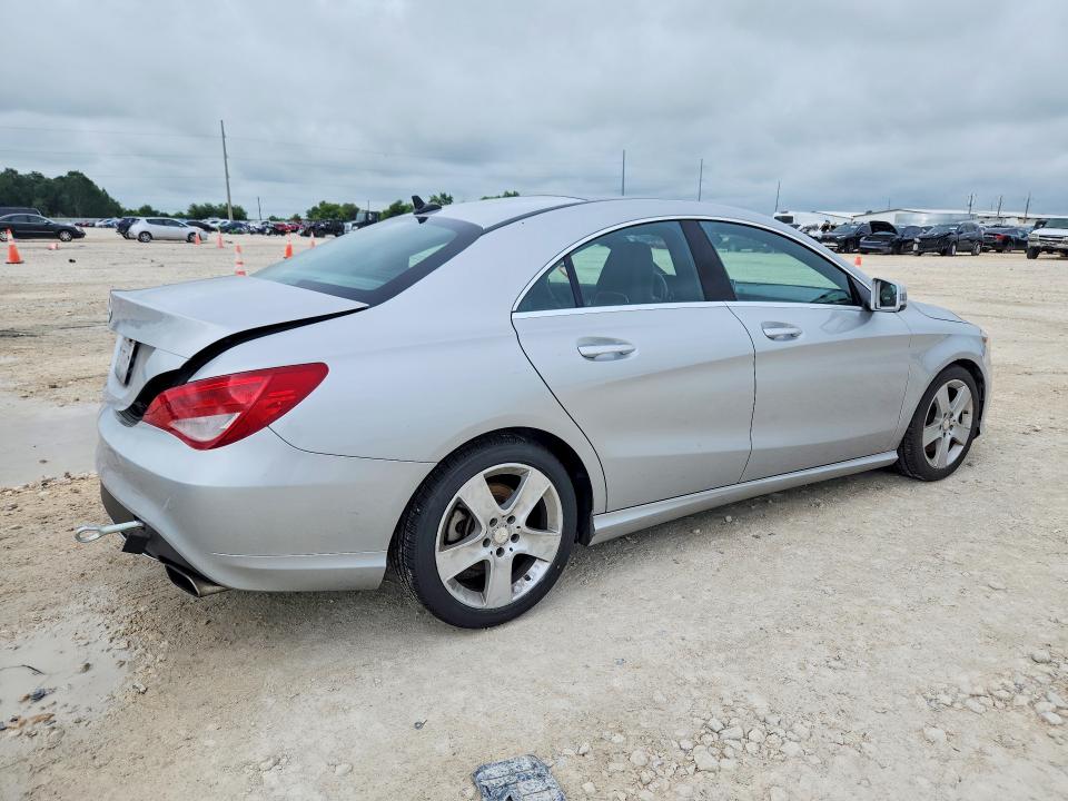 2015 Mercedes-benz Cla-klasse VIN WDDSJ4EB2FN177139 COPART salvage auction — UNDERCARRIAGE, TX - SALVAGE VEHICLE TITLE, sold $750 on 2026-07-02 (photo 3)