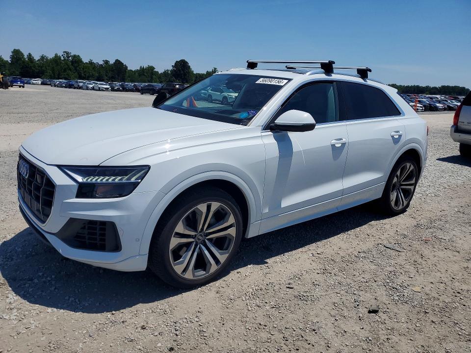2021 Audi Q8 VIN WA1CVAF18MD025824 COPART salvage auction — FRONT END, Nc - Salvage Certificate Of Title, sold $825 on 2026-07-13 (photo 1)