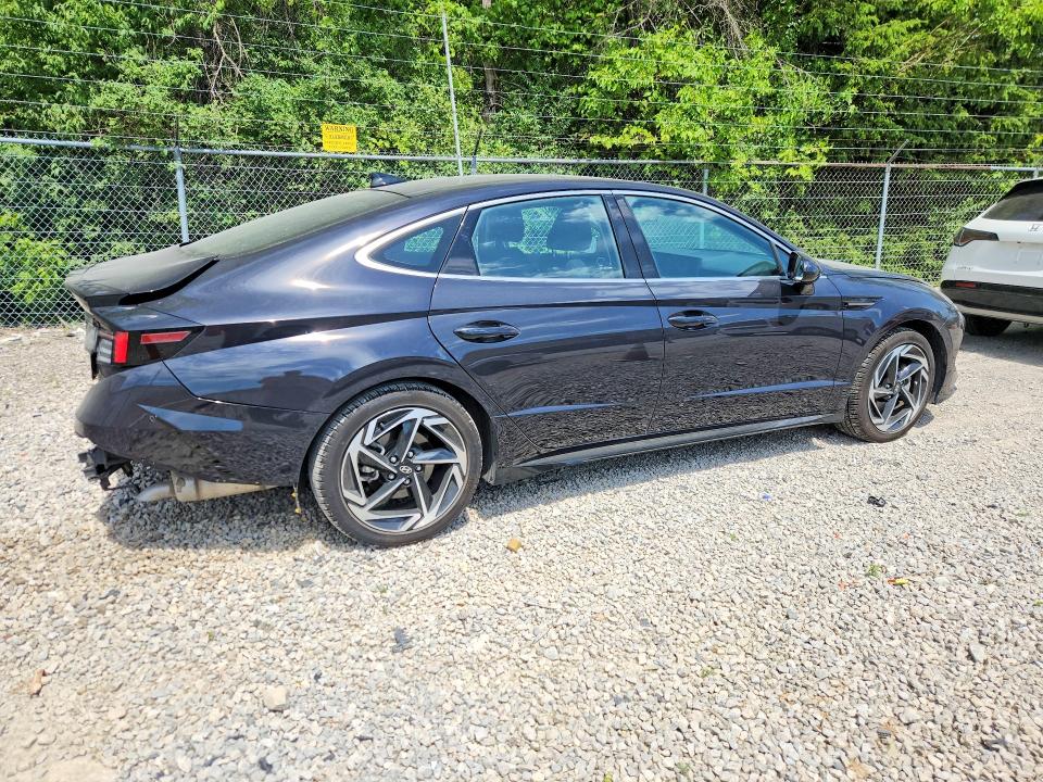 2024 Hyundai Sonata VIN KMHL14JAXRA392495 COPART salvage auction — REAR END, Oh - Cert Of Title-Salvage, sold $8,200 on 2026-07-15 (photo 3)