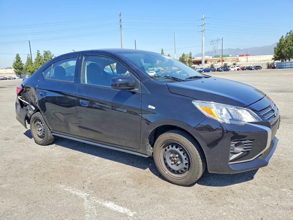 2024 Mitsubishi Mirage VIN ML32FUFJ5RHF16308 COPART salvage auction — REAR END, Ca - Salvage Certificate, sold $3,400 on 2026-07-23 (photo 4)