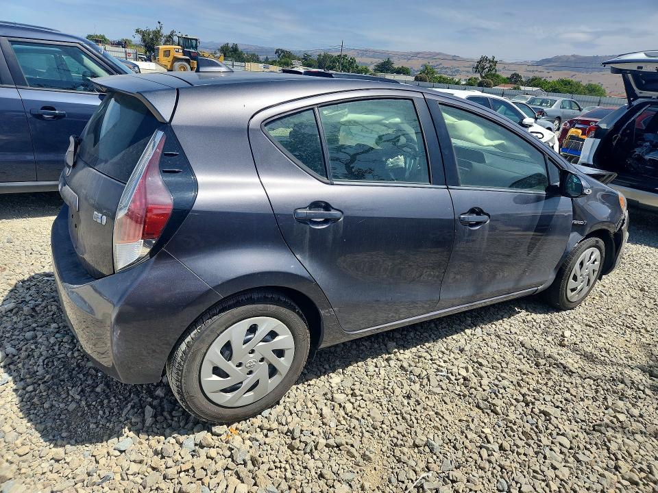 2016 Toyota Prius VIN JTDKDTB37G1125717 COPART salvage auction — FRONT END, Ca - Salvage Certificate, sold $1,300 on 2026-07-02 (photo 3)