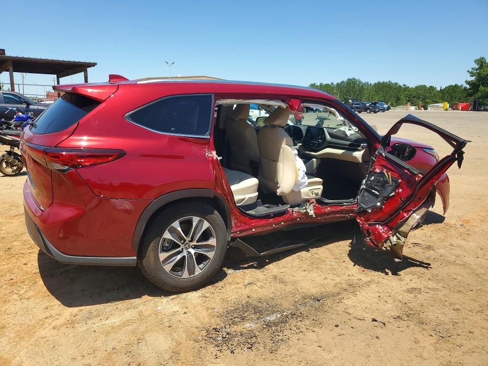2020 Toyota Highlander VIN 5TDGZRAH2LS001908 COPART salvage auction — SIDE, Sc - Cert Of Title-Salvage, sold $8,300 on 2026-08-21 (photo 3)