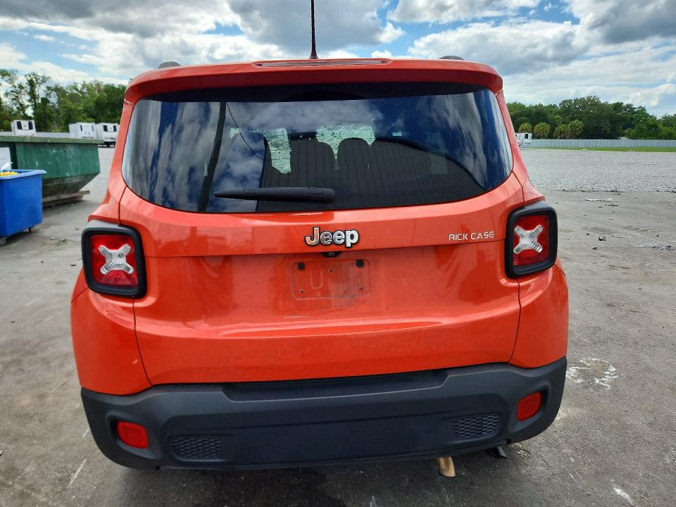 2017 Jeep Renegade VIN ZACCJABB5HPF38259 COPART salvage auction — FRONT END, Fl - Cert Of Title Slvg Rebuildable, sold $450 on 2026-07-06 (photo 6)