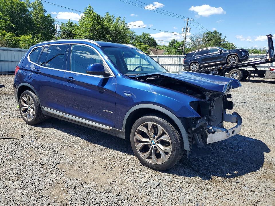 2016 BMW X3 VIN 5UXWX9C56G0D80748 COPART salvage auction — FRONT END, Nj - Cert Of Title-Salvage, sold $775 on 2026-07-28 (photo 4)