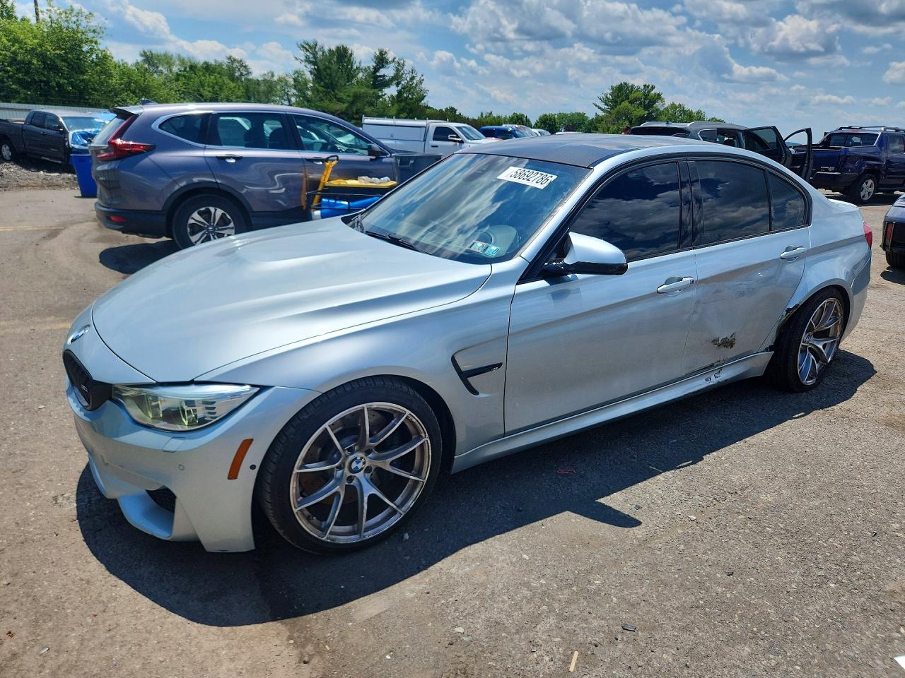 2017 BMW M3 VIN WBS8M9C50H5G84688 — COPART salvage auction photo