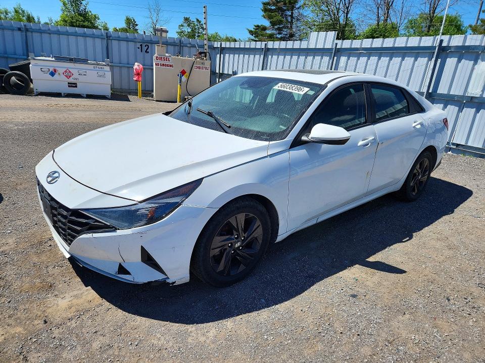 2021 Hyundai Elantra VIN KMHLM4AG9MU167522 COPART salvage auction — FRONT END, On - Permit No Brand - Unfit, sold $4,550 on 2026-07-02 (photo 1)