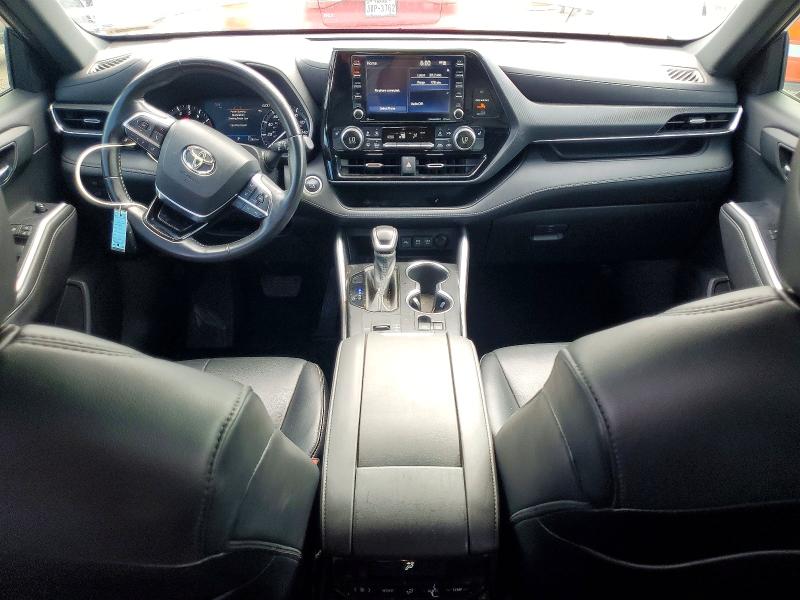 2021 Toyota VIN 5TDLZRAH5MS068907 COPART salvage auction — MINOR DENT/SCRATCHES, Tx - Certificate Of Title, sold $21,800 on 2026-07-13 (photo 8)