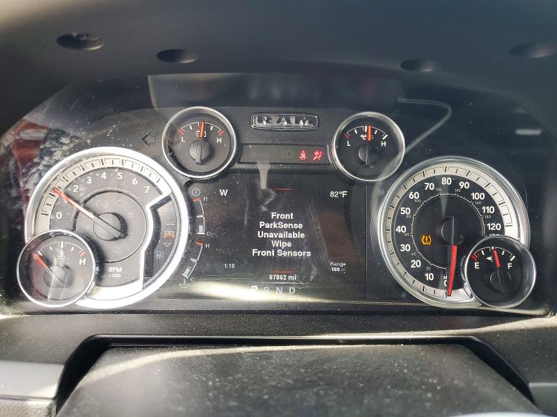 2014 Ram 1500 VIN 1C6RR7MT8ES348027 COPART salvage auction — FRONT END, Ut - Salvage Certificate, sold $5,700 on 2026-08-14 (photo 9)