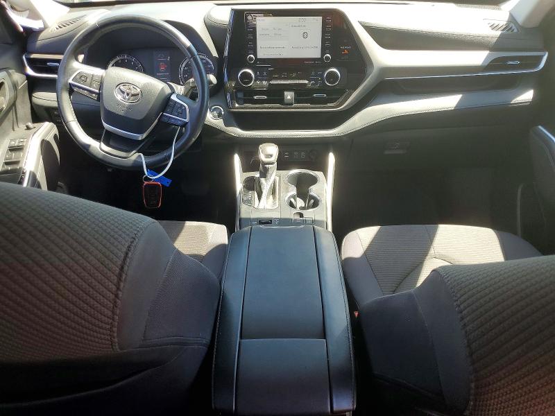 2022 Toyota Highlander VIN 5TDZZRAH4NS556662 COPART salvage auction — SIDE, CA - SALVAGE CERTIFICATE, sold $8,500 on 2026-07-21 (photo 8)
