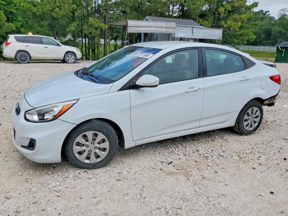 2017 Hyundai Accent VIN KMHCT4AE6HU369743 COPART salvage auction — REAR END, Tx - Salvage Vehicle Title, sold $2,000 on 2026-07-28 (photo 1)
