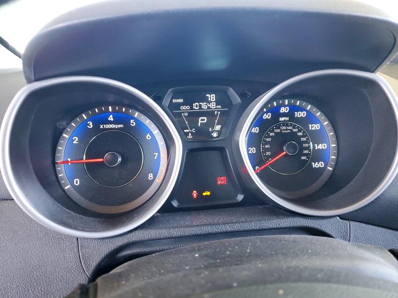 2013 Hyundai Elantra VIN KMHDH6AE1DU003216 COPART salvage auction — REAR END, Ca - Salvage Certificate, sold $1,400 on 2026-07-09 (photo 9)