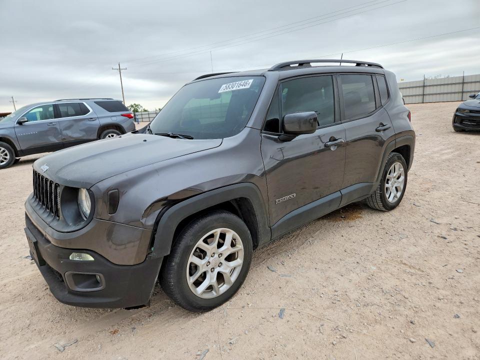 2018 Jeep Renegade VIN ZACCJABB5JPJ68241 COPART salvage auction — FRONT END, Tx - Salvage Vehicle Title, sold $15 on 2026-07-29 (photo 1)