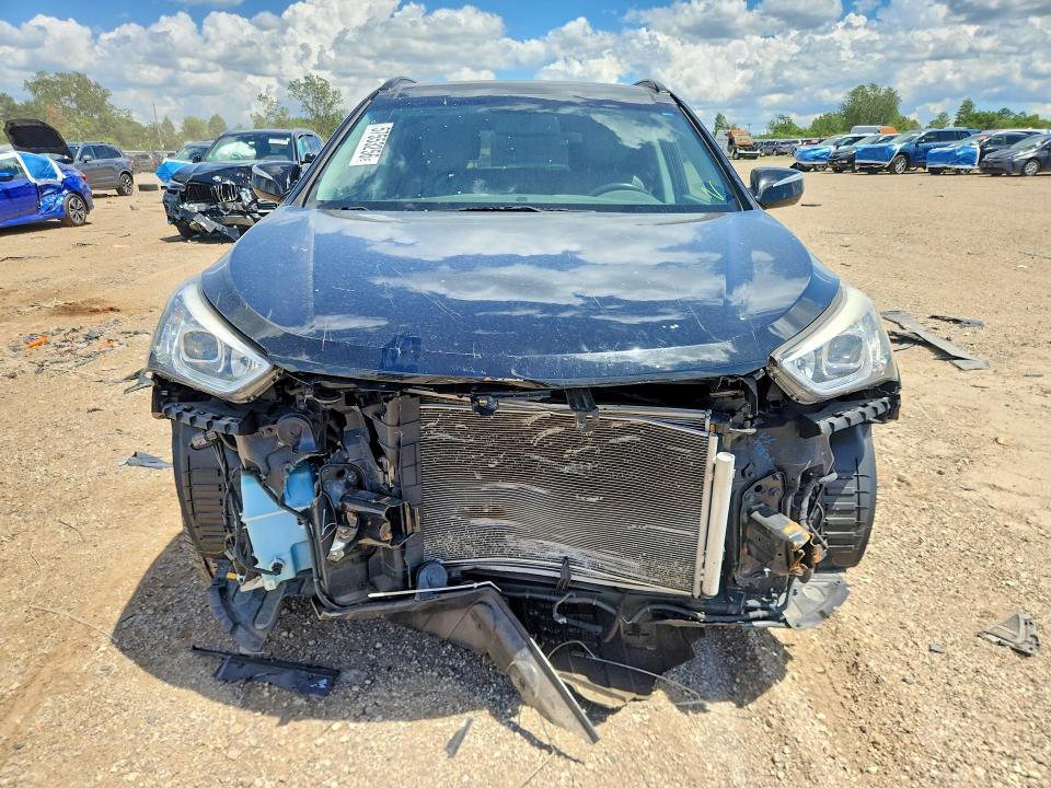 2014 Hyundai Santa fe VIN 5XYZU3LB3EG136103 COPART salvage auction — FRONT END, Il - Salvage Certificate, sold $1,600 on 2026-07-28 (photo 5)