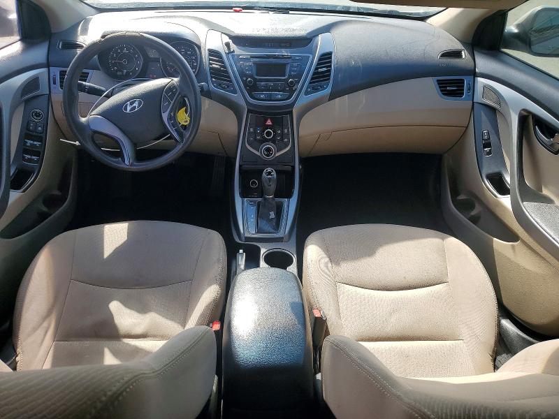 2014 Hyundai VIN 5NPDH4AE9EH524964 COPART salvage auction — FRONT END, Ca - Salvage Certificate, sold $675 on 2026-07-02 (photo 8)
