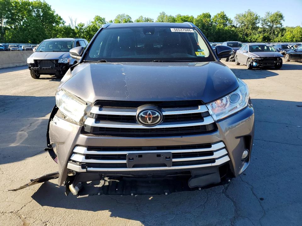 2017 Toyota Highlander VIN 5TDJZRFH2HS387476 COPART salvage auction — FRONT END, NY - MV-907A SALVAGE CERTIFICATE, sold $9,600 on 2026-07-14 (photo 5)