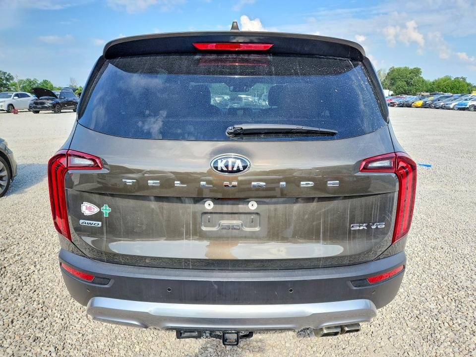 2020 Kia Telluride VIN 5XYP5DHC6LG088945 COPART salvage auction — HAIL, Mo - Certificate Of Title, sold $10,200 on 2026-07-08 (photo 6)