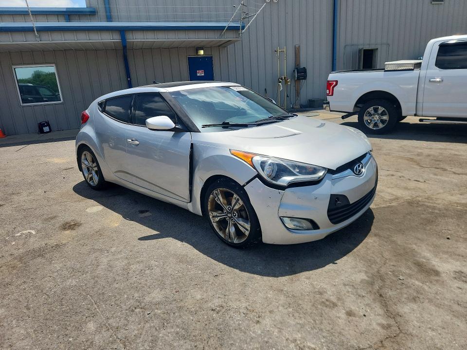 2013 Hyundai Veloster VIN KMHTC6AD2DU166913 COPART salvage auction — FRONT END, MT - CERTIFICATE OF TITLE, sold $250 on 2026-07-28 (photo 4)