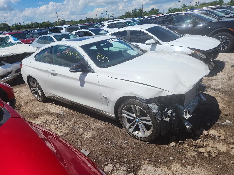 2016 BMW 4 series VIN WBA3R5C54GK373447 COPART salvage auction — FRONT END, Mi - Certificate Of Title, sold $300 on 2026-07-28 (photo 4)