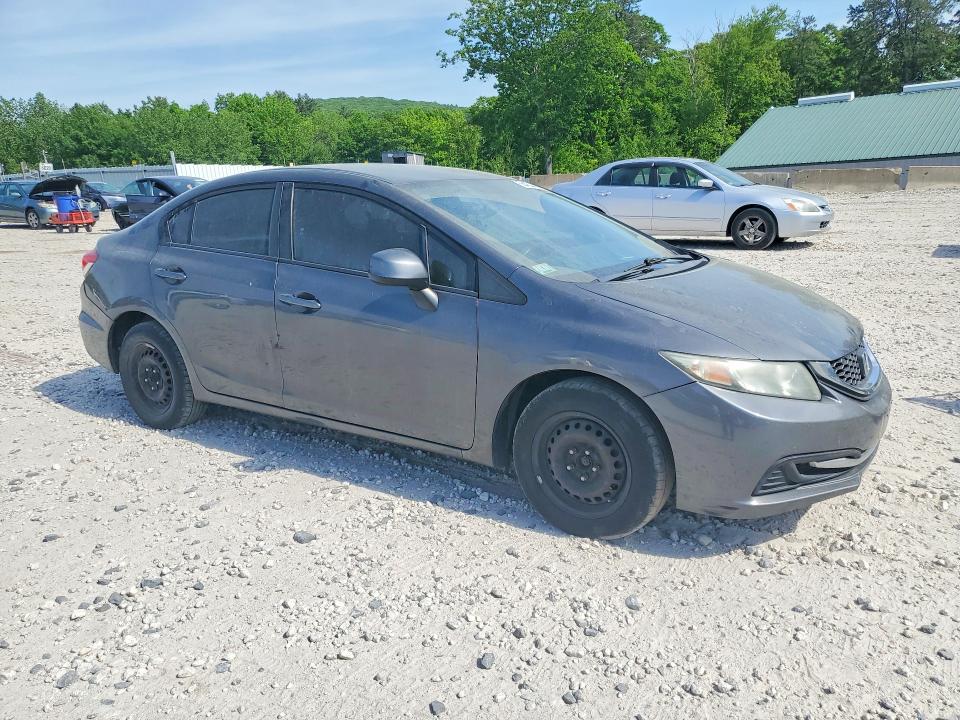 2013 Honda VIN 2HGFB2F51DH523260 COPART salvage auction — FRONT END, Ma - Cert Of Title-Reconstrctd Coll, sold $1,150 on 2026-07-22 (photo 4)