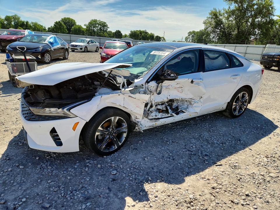2023 Kia K5 VIN 5XXG34J24PG186759 COPART salvage auction — SIDE, OH - CERT OF TITLE-SALVAGE, sold $1,150 on 2026-07-24 (photo 1)