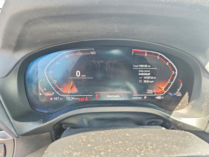 2020 BMW X3 VIN 5UXTY5C02LLT31940 COPART salvage auction — MINOR DENT/SCRATCHES, Nj - Certificate Of Title, sold $7,500 on 2026-07-09 (photo 9)