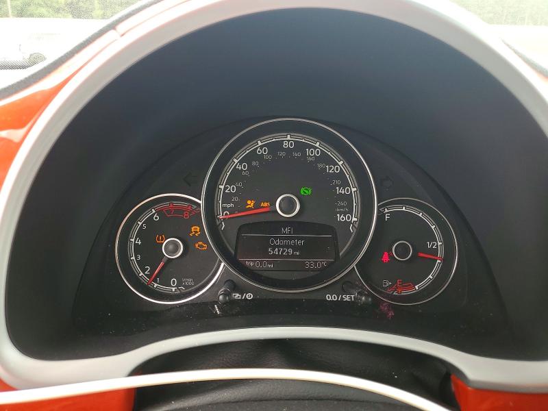 2017 Volkswagen Beetle VIN 3VW517AT2HM823149 COPART salvage auction — FRONT END, Nc - Salvage Certificate Of Title, sold $775 on 2026-07-23 (photo 9)