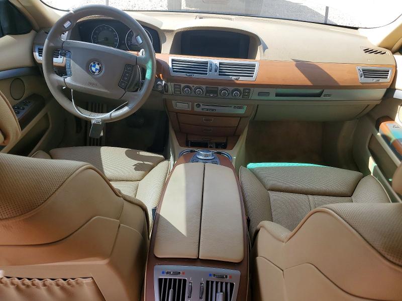 2006 BMW 7 series VIN WBAHN83556DT63581 COPART salvage auction — MINOR DENT/SCRATCHES, IN - CERTIFICATE OF TITLE, sold $100 on 2026-07-28 (photo 8)