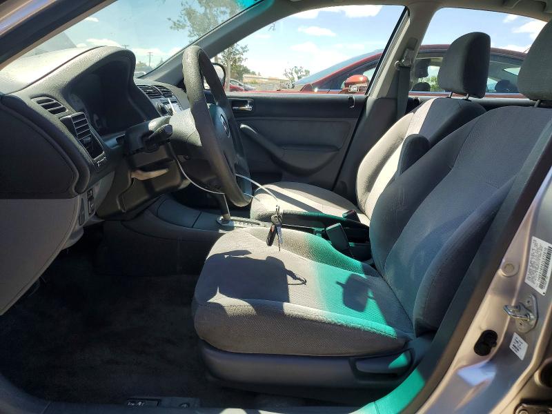 2002 Honda Civic VIN 1HGES16542L072010 COPART salvage auction — FRONT END, Ca - Salvage Certificate, sold $325 on 2026-07-09 (photo 7)