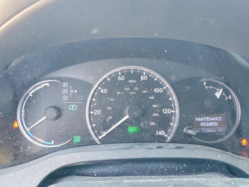 2013 Lexus Ct 200 VIN JTHKD5BH0D2152673 COPART salvage auction — FRONT END, Nv - Salvage Title, sold $2,100 on 2026-07-08 (photo 9)