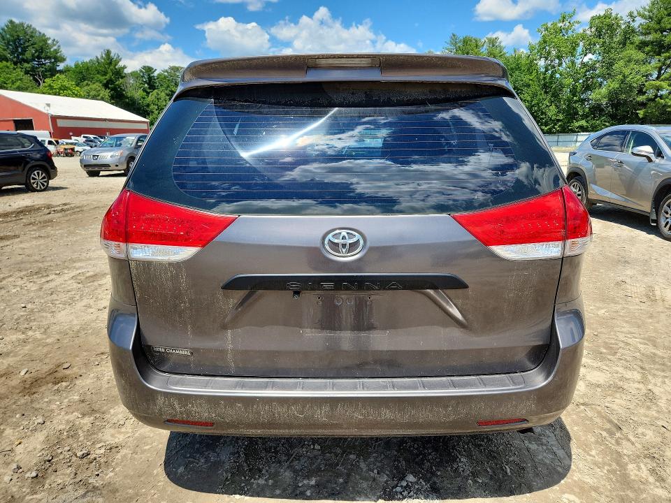 2013 Toyota Sienna VIN 5TDZK3DCXDS365568 COPART salvage auction — MECHANICAL, Ct - Certificate Of Title, sold $1,650 on 2026-07-20 (photo 6)