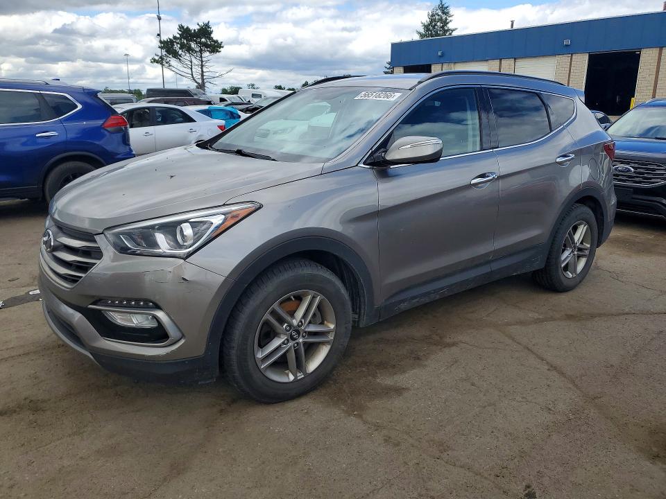 2018 Hyundai Santa fe VIN 5XYZUDLB7JG510065 COPART salvage auction — SIDE, Mi - Scrap Certificate Of Title, sold $1,500 on 2026-07-28 (photo 1)