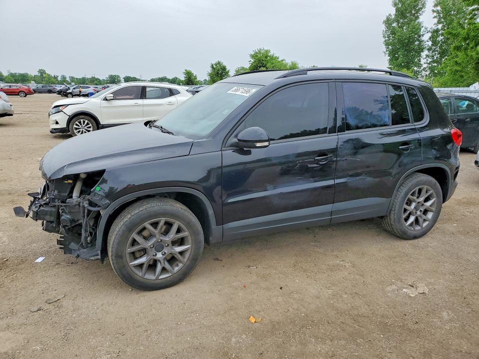 2016 Volkswagen Tiguan VIN WVGJV7AX0GW617864 COPART salvage auction — FRONT END, ON - PERMIT SALVAGE, sold $425 on 2026-07-16 (photo 1)