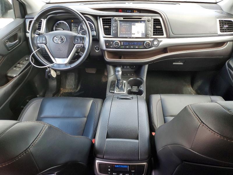 2019 Toyota Highlander VIN 5TDJZRFH7KS592721 COPART salvage auction — FRONT END, On - Permit Salvage, sold $6,200 on 2026-07-16 (photo 8)