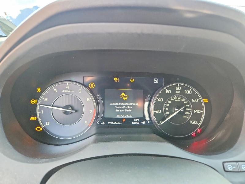 2022 Acura Rdx VIN 5J8TC2H78NL007822 COPART salvage auction — FRONT END, Co - Public - Salvage Title, sold $7,100 on 2026-07-27 (photo 9)