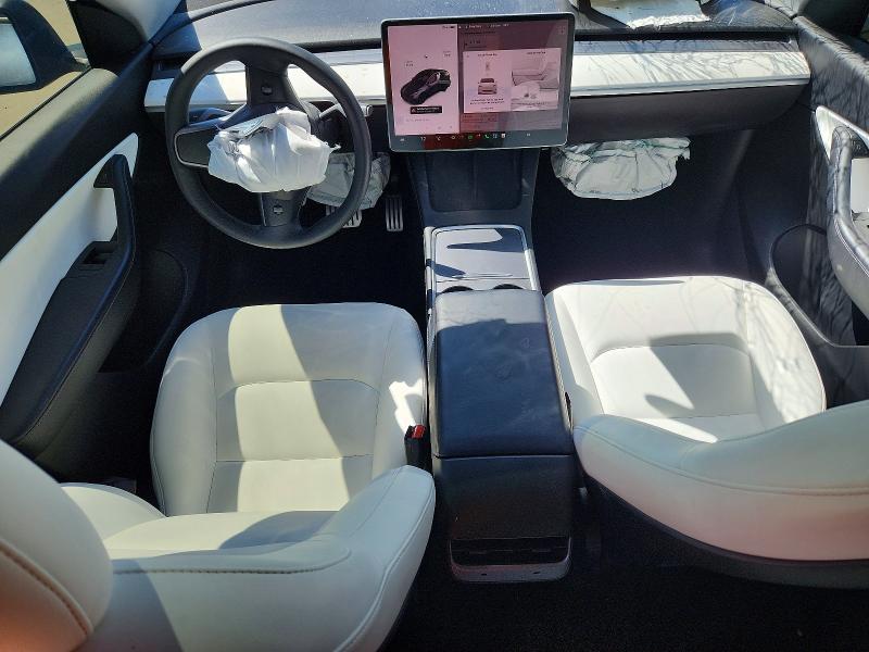 2021 Tesla Model y VIN 5YJYGDEF3MF264002 COPART salvage auction — FRONT END, Ca - Salvage Certificate, sold $6,300 on 2026-07-27 (photo 8)