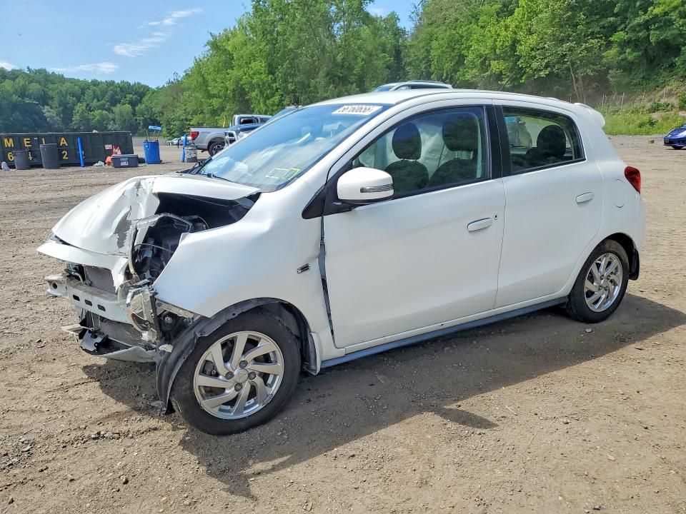 2017 Mitsubishi Mirage VIN ML32A4HJ1HH000230 COPART salvage auction — FRONT END, Ny - Mv-907A Salvage Certificate, sold $450 on 2026-07-09 (photo 1)