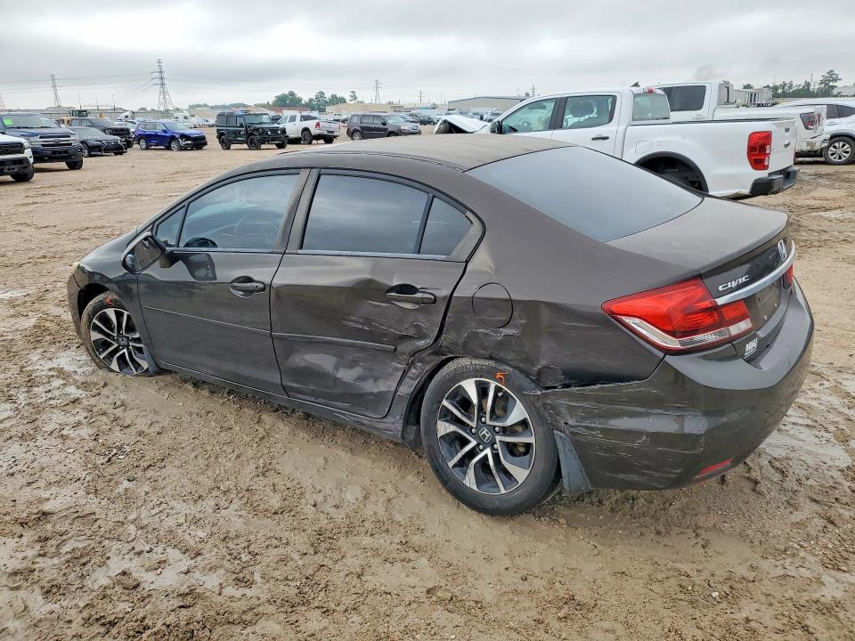 2014 Honda Civic VIN 2HGFB2F83EH504558 COPART salvage auction — SIDE, Tx - Salvage Vehicle Title, sold $1,700 on 2026-07-02 (photo 2)