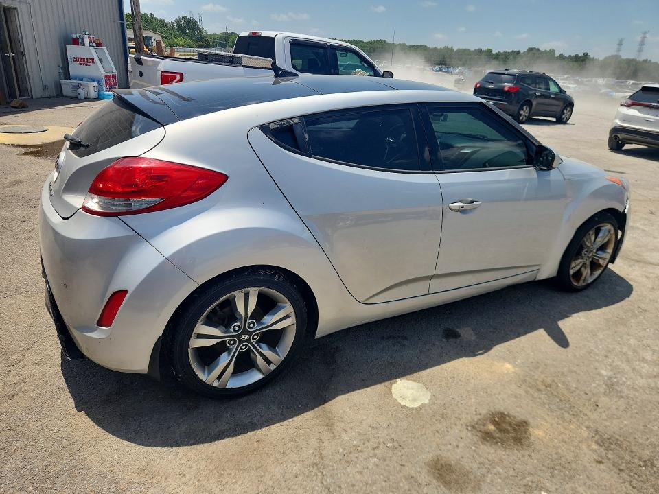2013 Hyundai Veloster VIN KMHTC6AD2DU166913 COPART salvage auction — FRONT END, MT - CERTIFICATE OF TITLE, sold $250 on 2026-07-28 (photo 3)