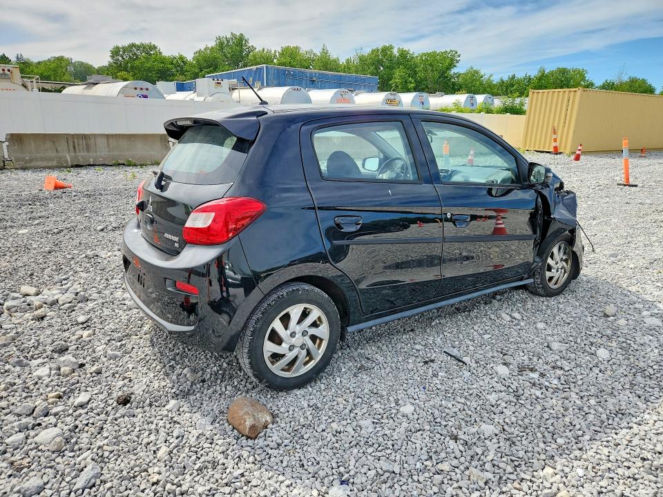 2017 Mitsubishi Mirage VIN ML32A4HJ2HH017991 COPART salvage auction — FRONT END, OH - CERT OF TITLE-SALVAGE, sold $425 on 2026-07-02 (photo 3)