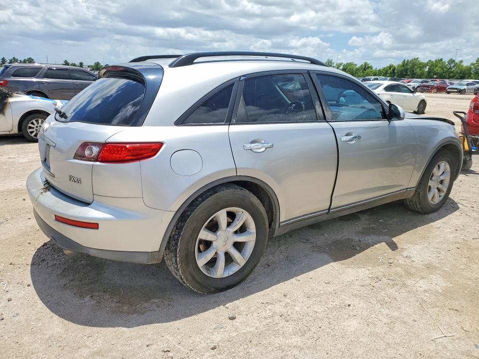 2005 Infiniti Fx VIN JNRAS08W55X212236 COPART salvage auction — FRONT END, Tx - Salvage Vehicle Title, sold $475 on 2026-07-14 (photo 3)