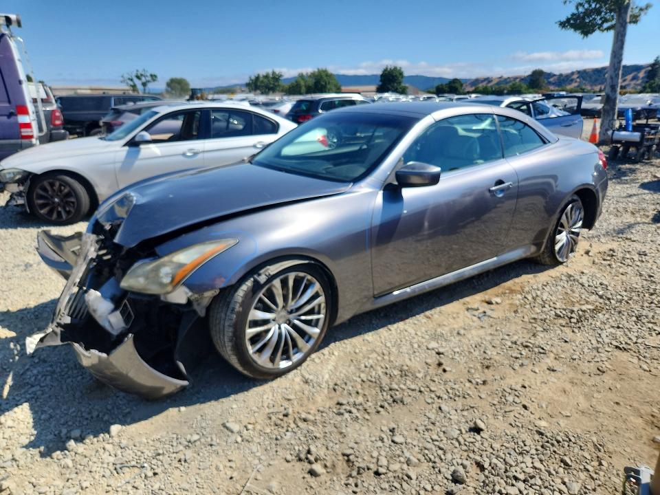 2011 Infiniti G37 VIN JN1CV6FE1BM952041 COPART salvage auction — FRONT END, CA - SALVAGE CERTIFICATE, sold $1,000 on 2026-07-28 (photo 1)